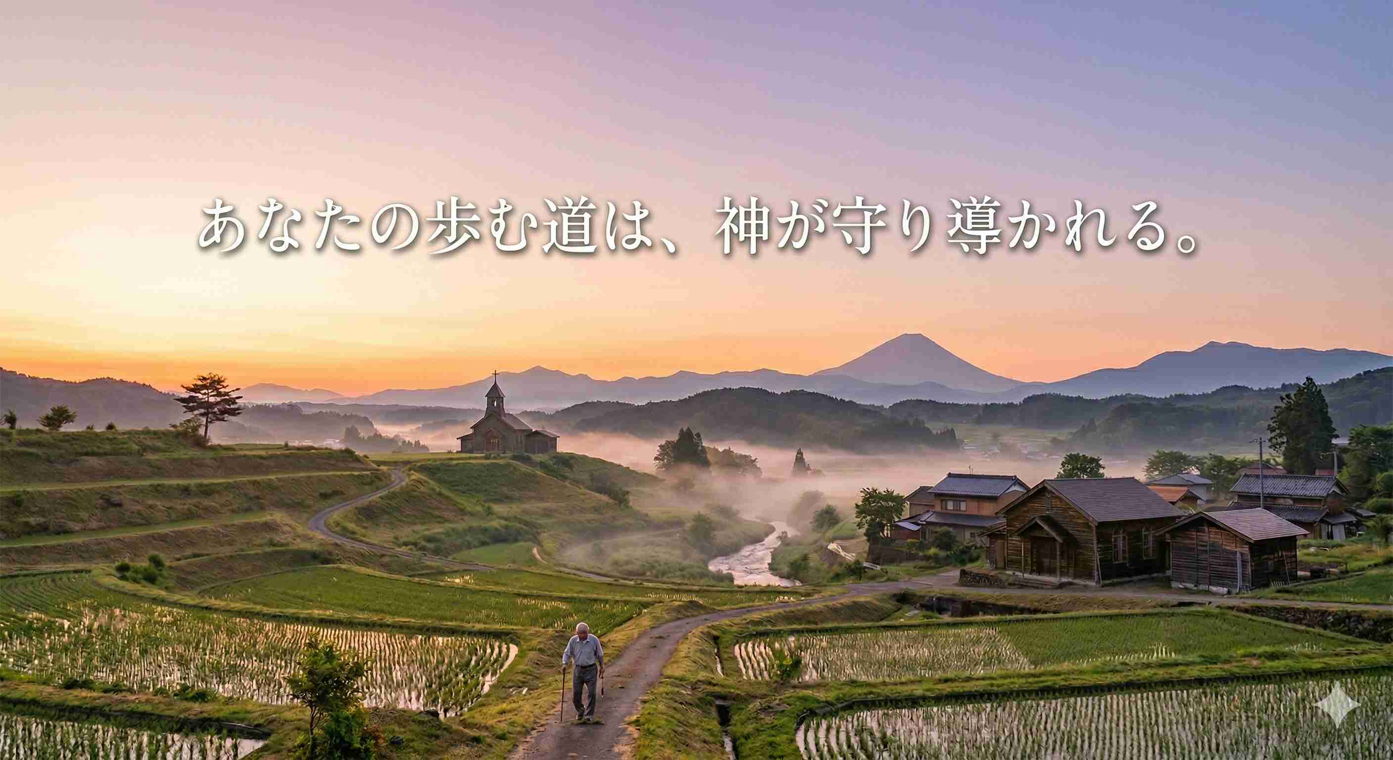 「あなたの歩む道は、神が守り導かれる。」