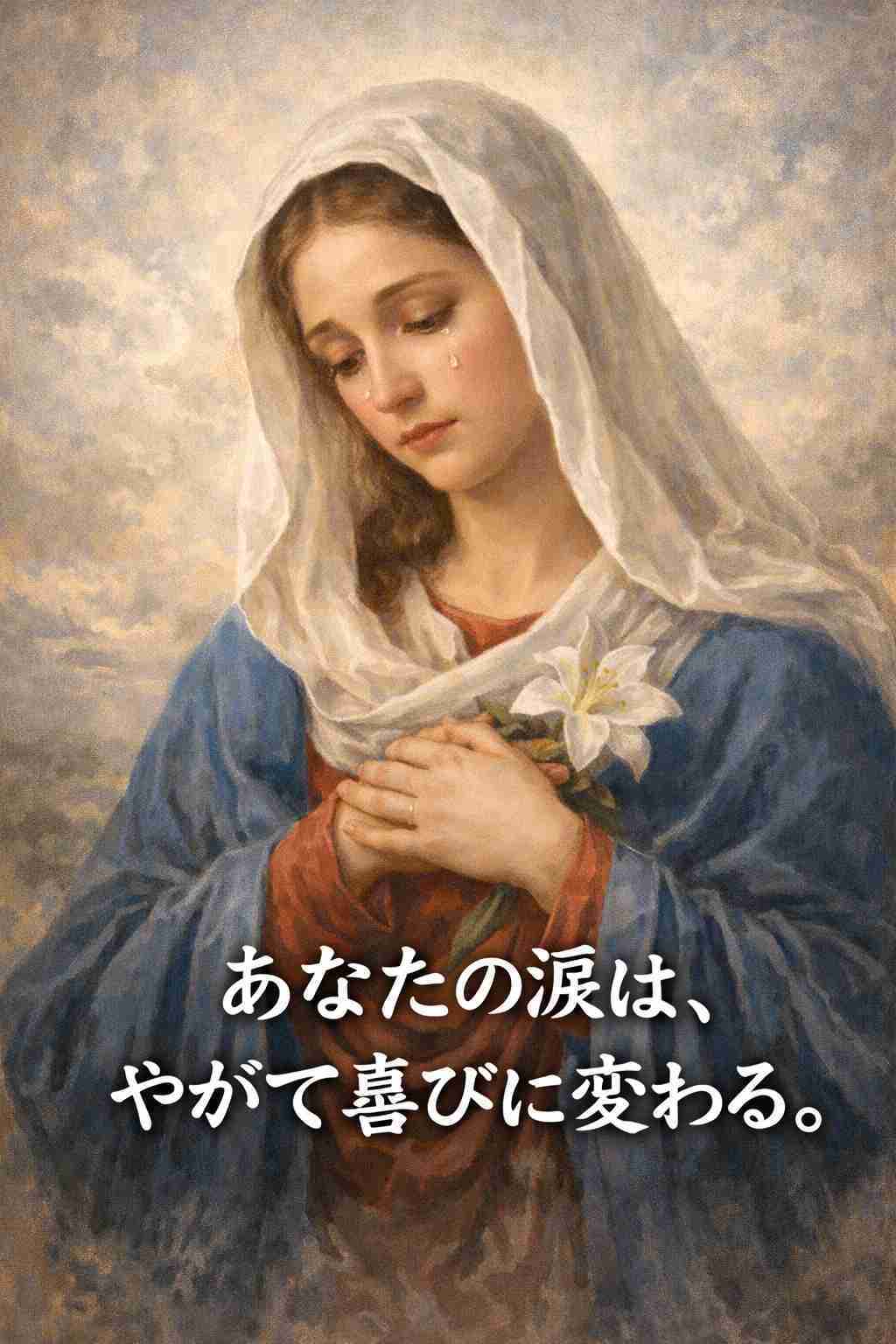 「あなたの涙は、やがて喜びに変わる。」