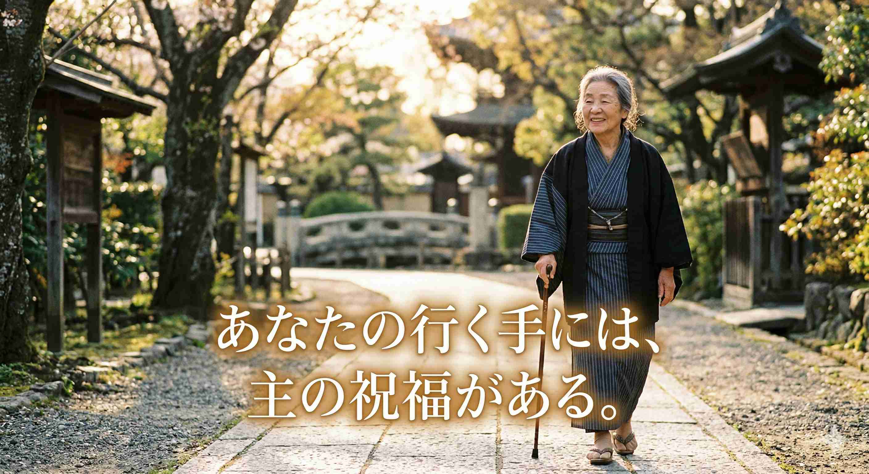 「あなたの行く手には、主の祝福がある。」