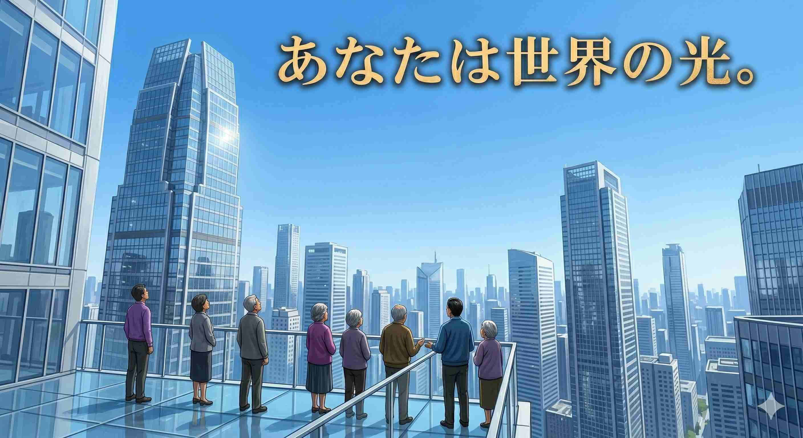 「あなたは世界の光。」