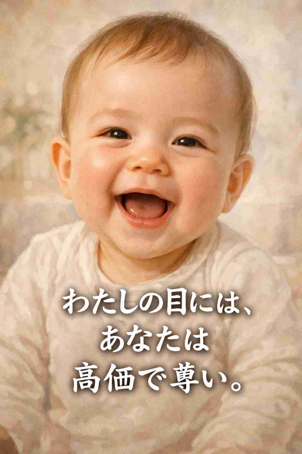 「わたしの目には、あなたは高価で尊い。」