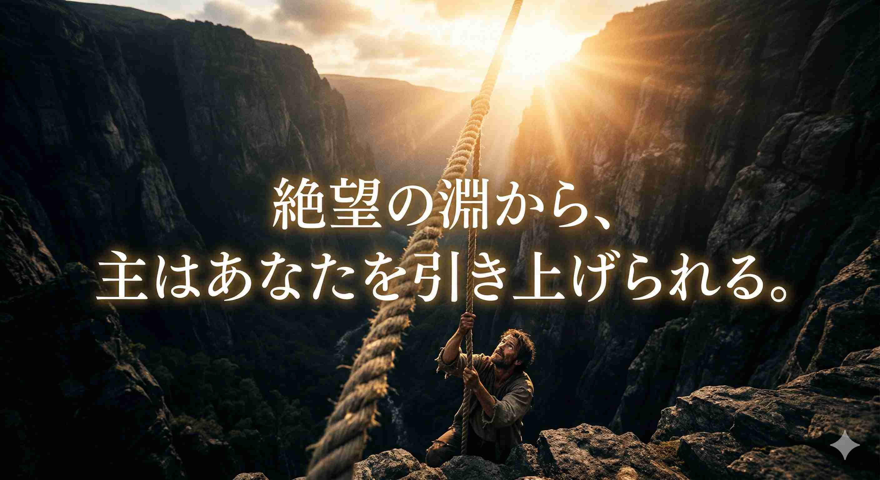 「主はあなたを引き上げられる。」