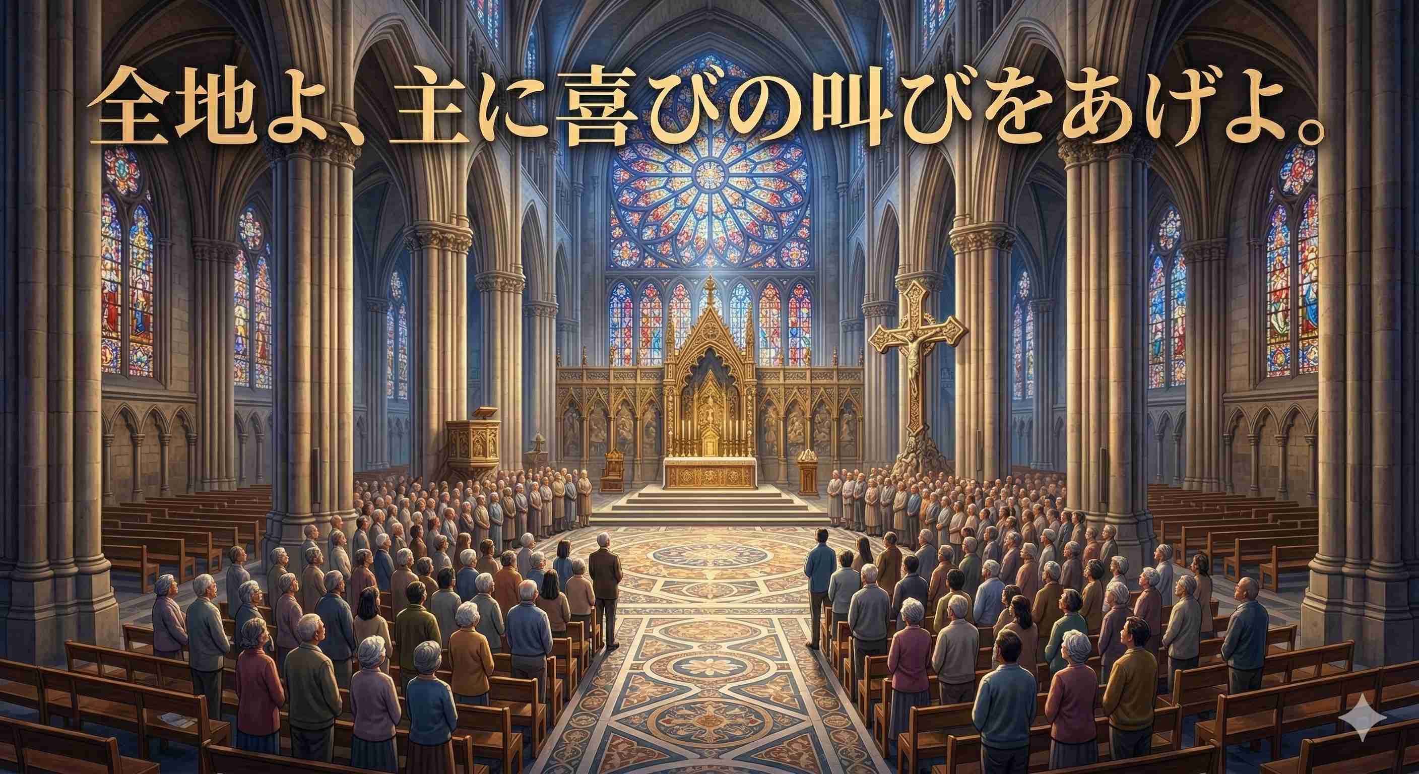 「全地よ、主に喜びの叫びをあげよ。」