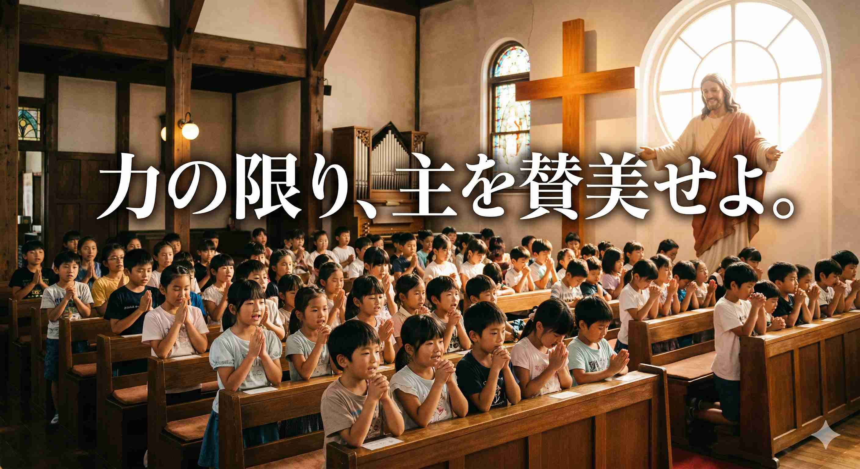 「力の限り、主を賛美せよ。」