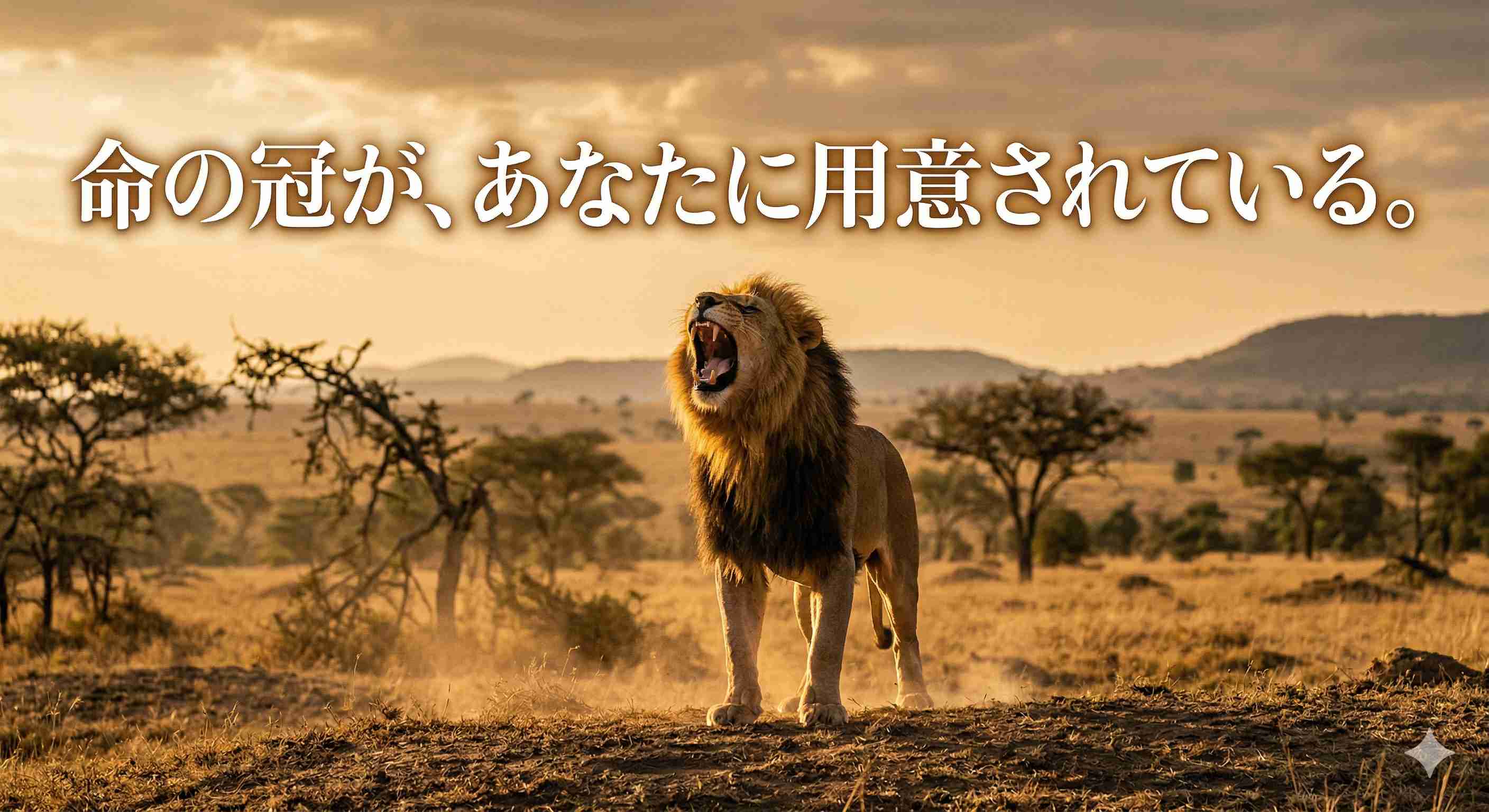 「命の冠が、あなたに用意されている。」