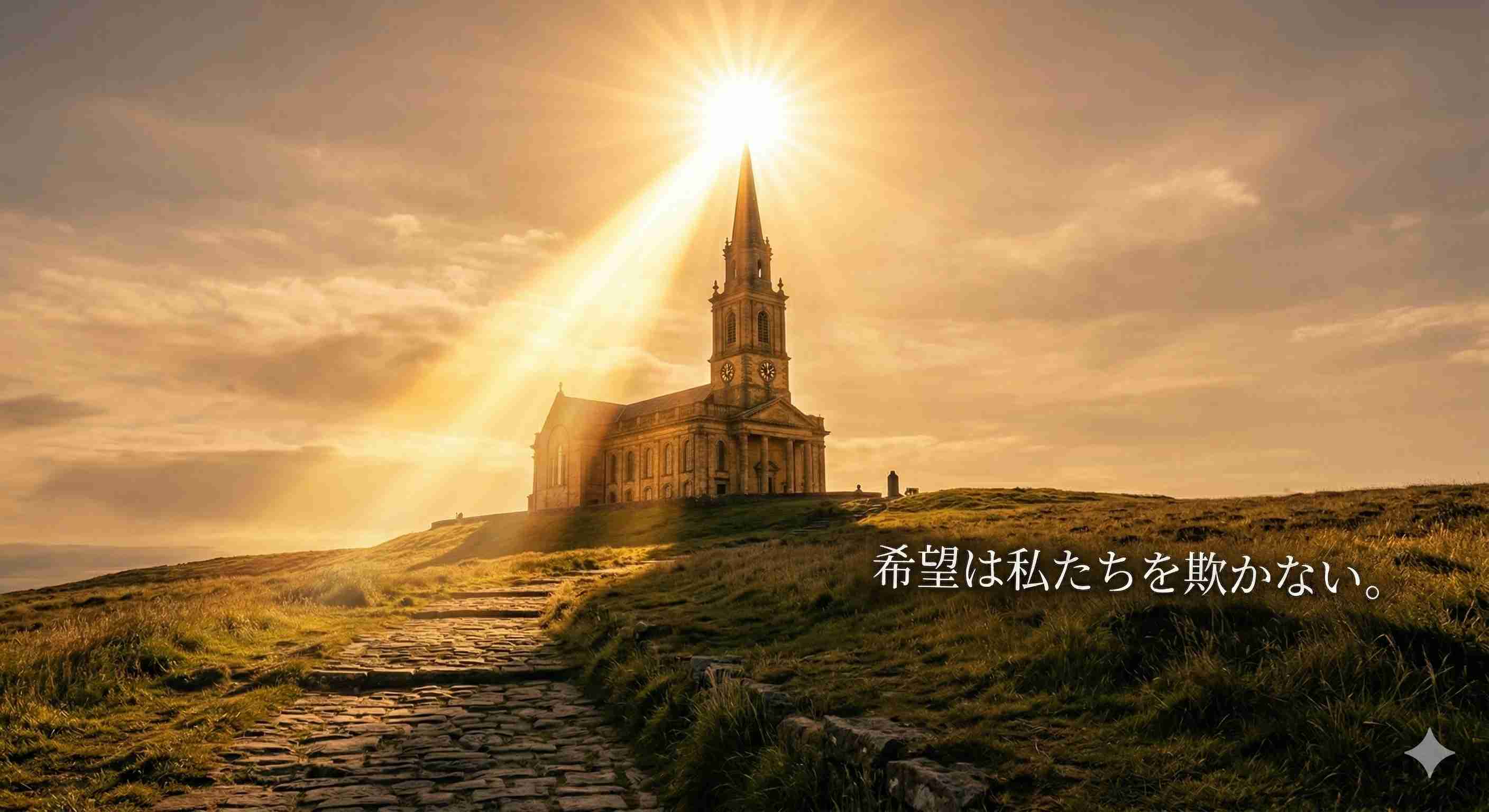 「希望は私たちを欺かない。」
