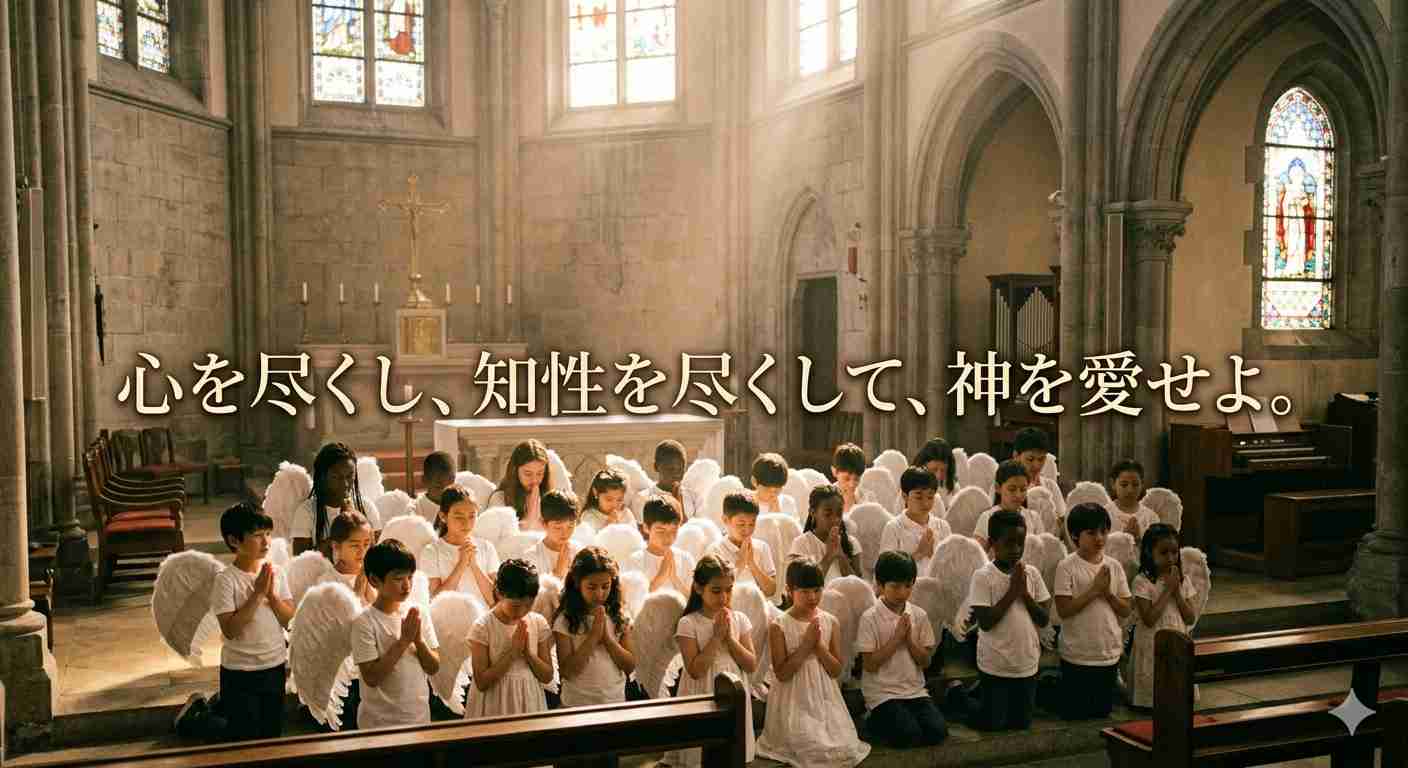 「心を尽くし、知性を尽くして、神を愛せよ。」