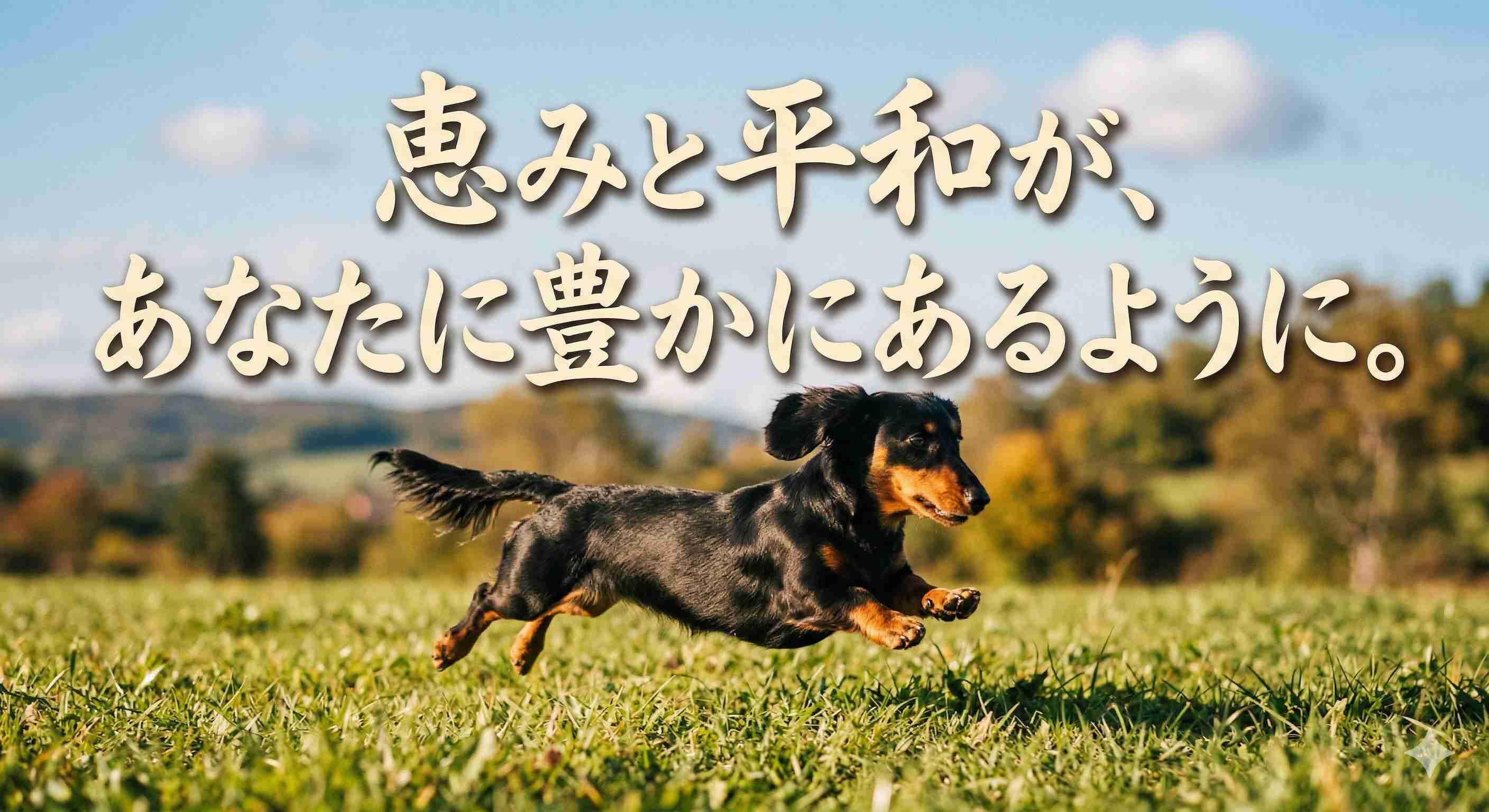 「恵みと平和が、あなたに豊かにあるように。」