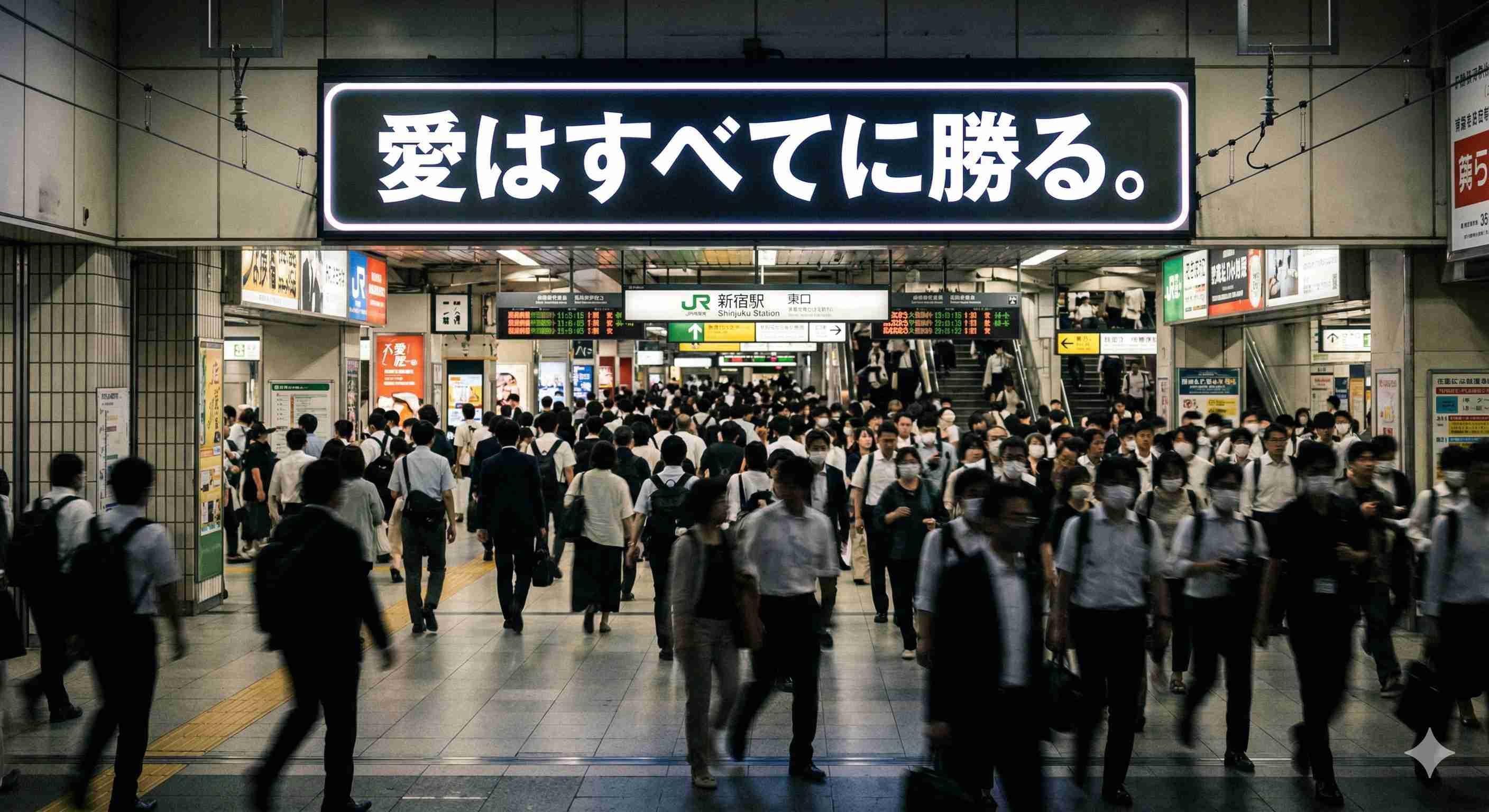 「愛はすべてに勝る。」