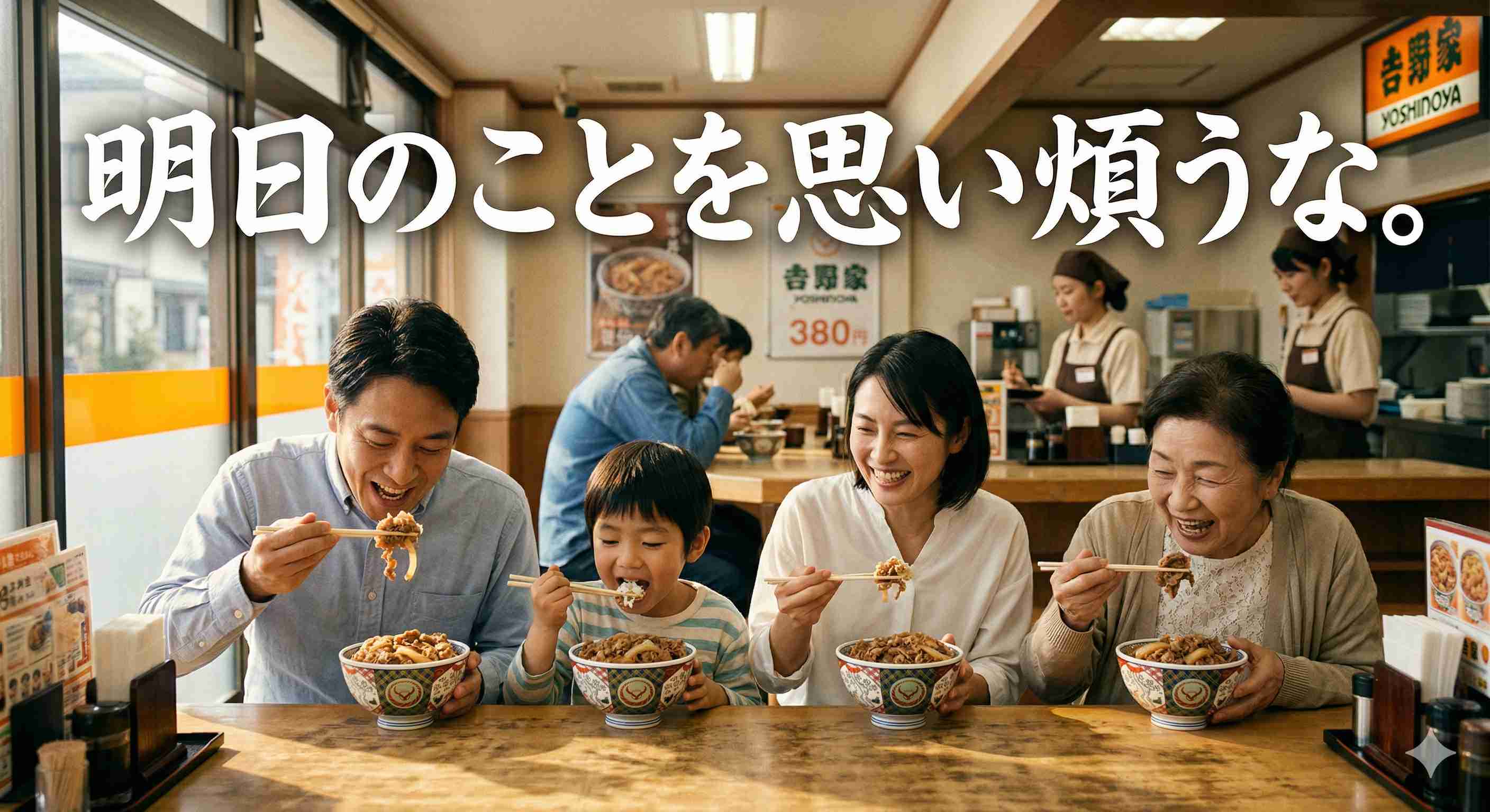 「明日のことを思い煩うな。」