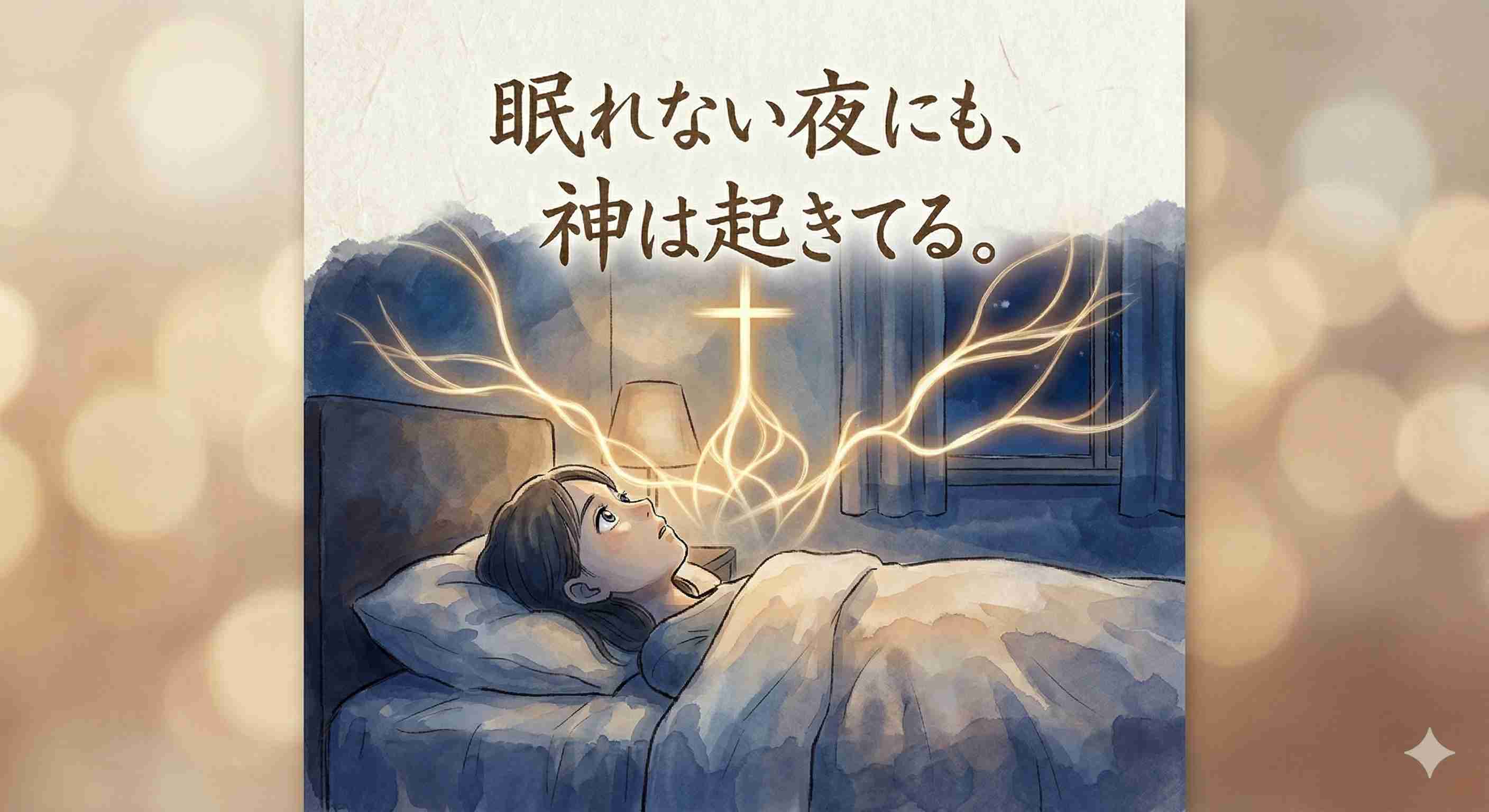 「眠れない夜にも、神は起きてる。」