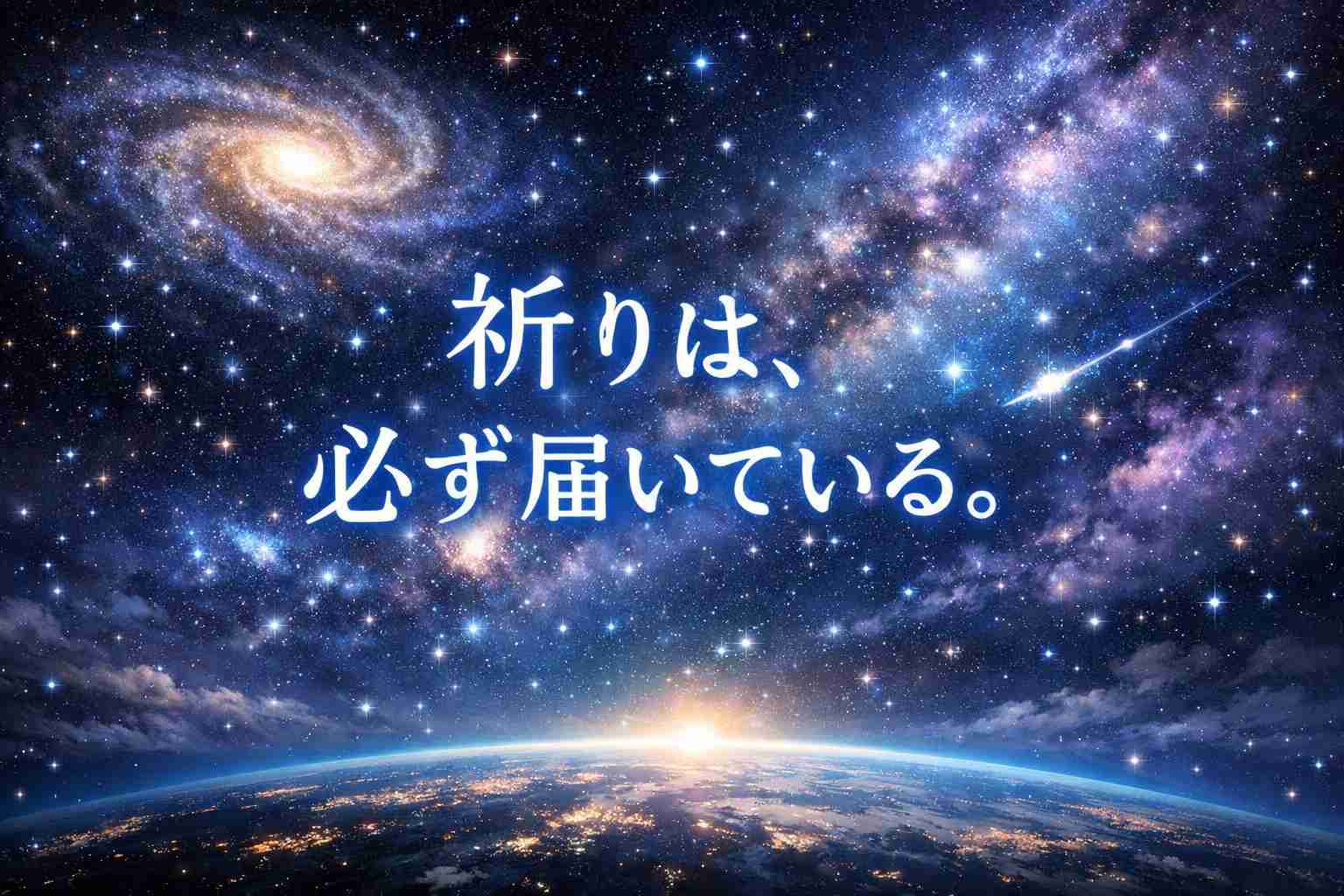 「祈りは、必ず届いている。」