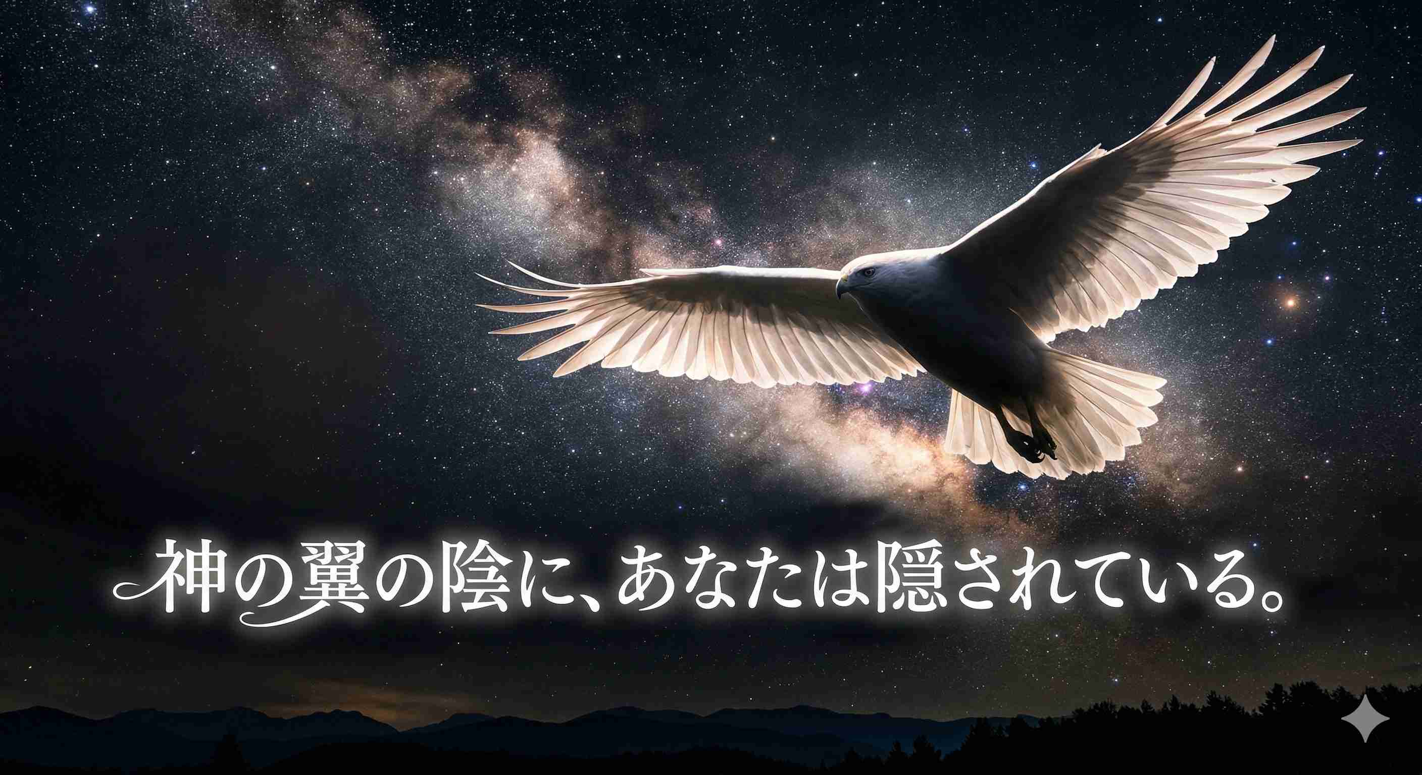 「神の翼の陰に、あなたは隠されている。」