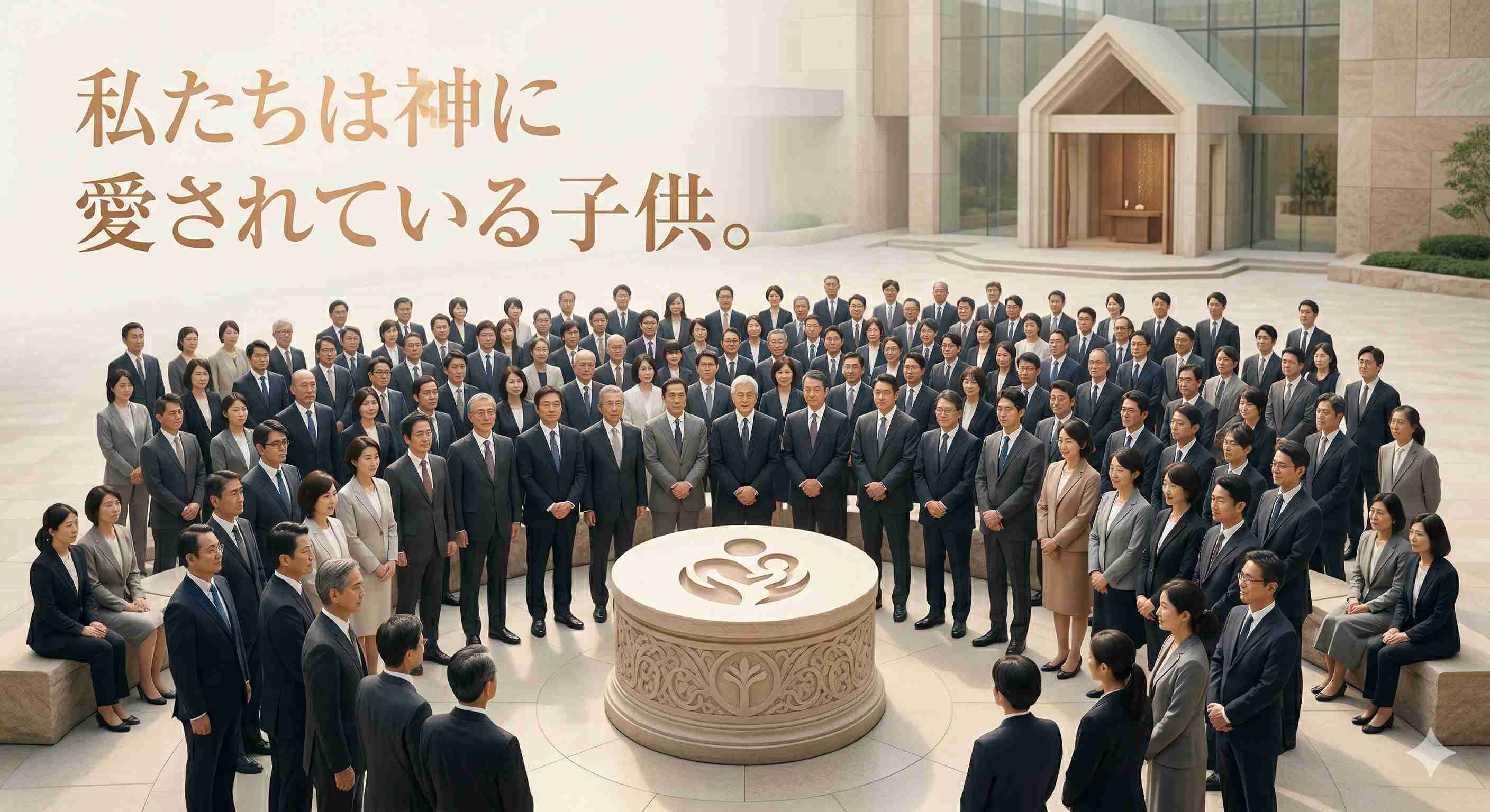 「私たちは神に愛されている子供。」