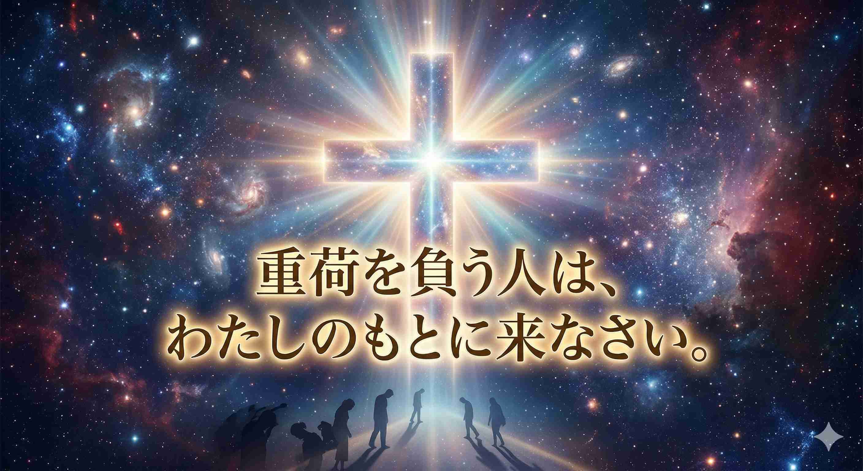 「重荷を負う人は、わたしのもとに来なさい。」