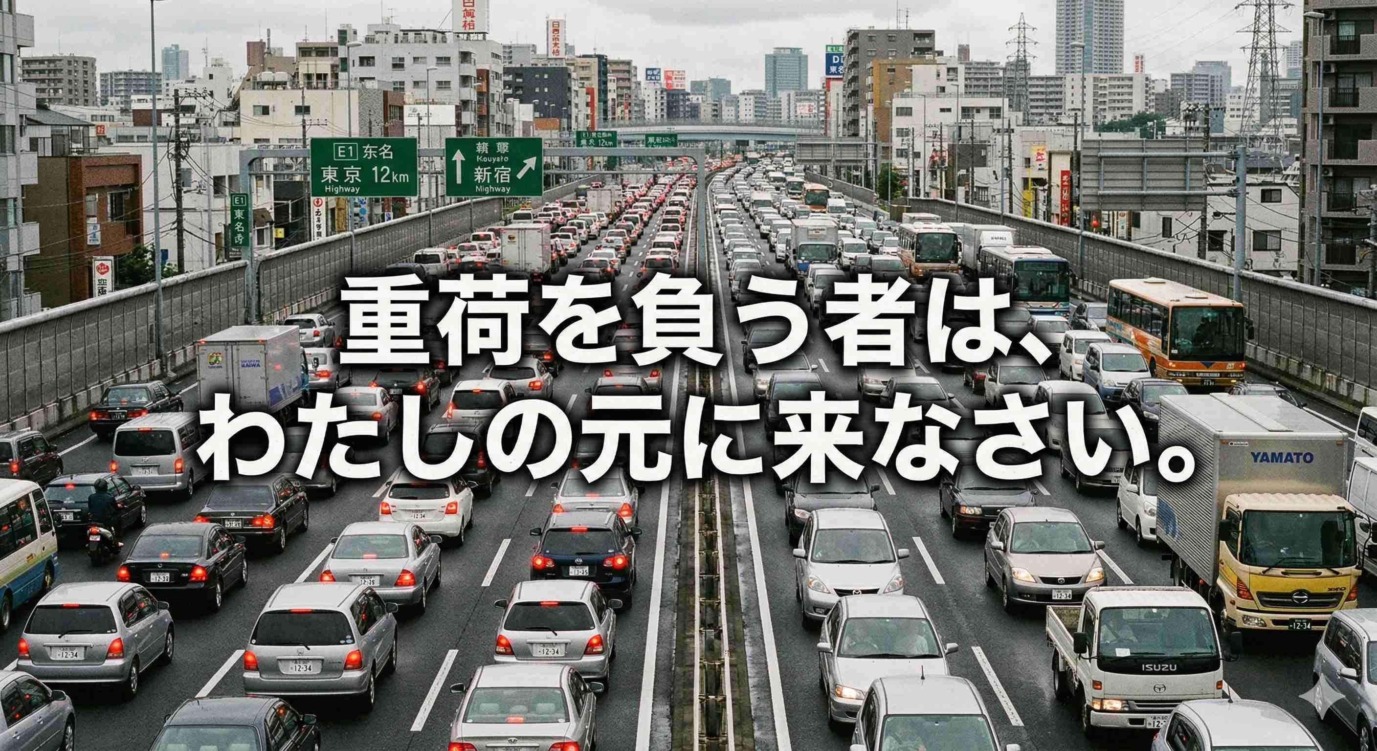 「重荷を負う者は、わたしの元に来なさい。」
