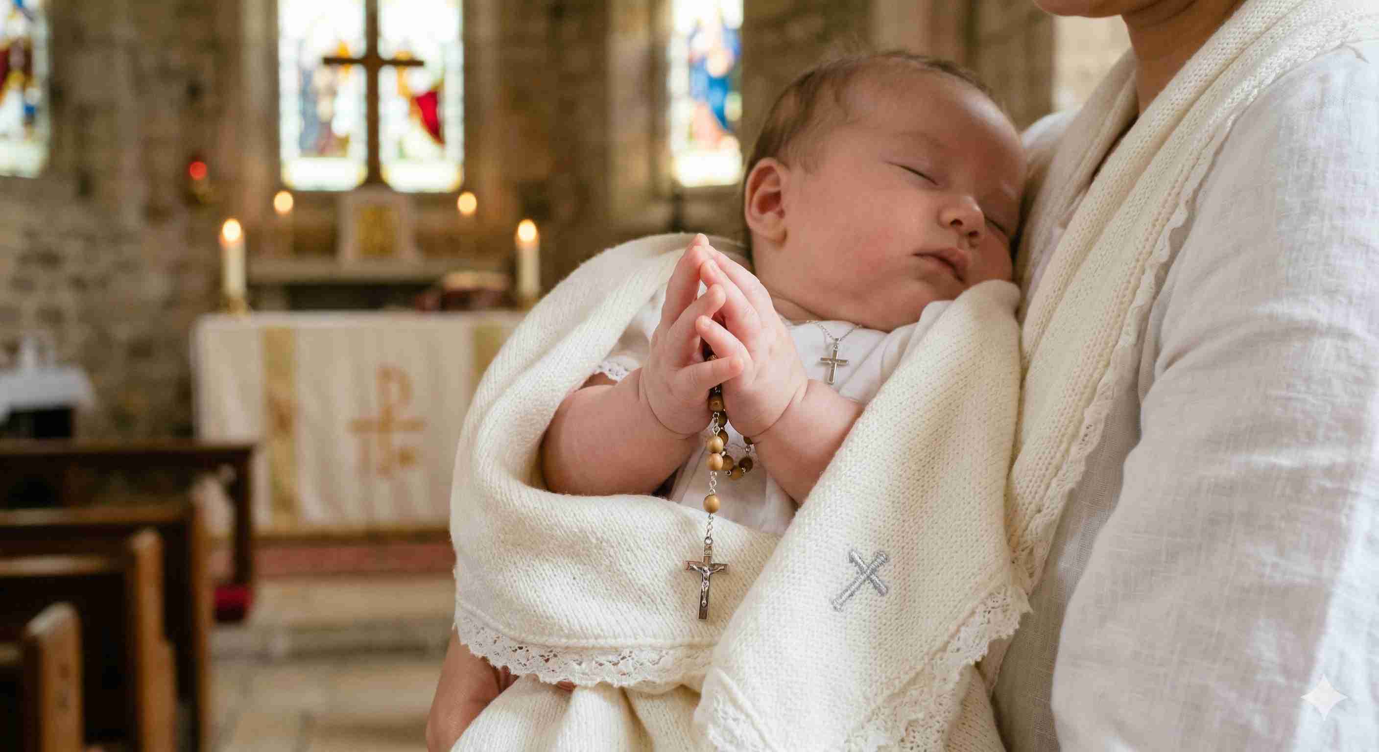 祈る赤ちゃんの手