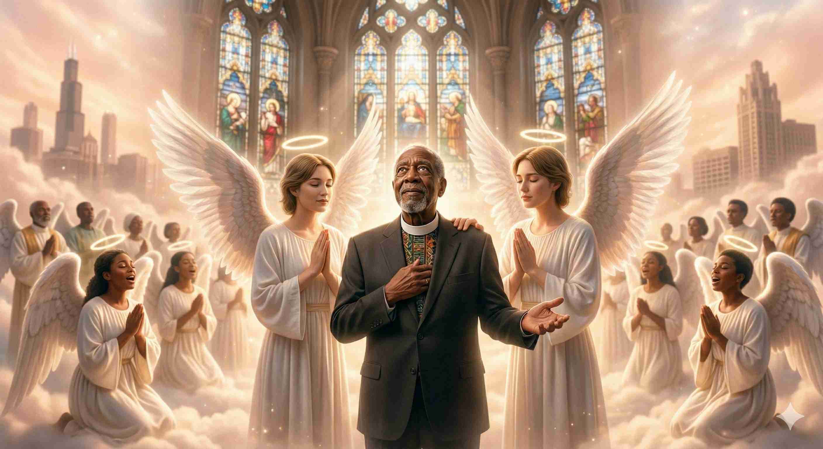 黒人福音派の公民権活動家、ジョン・パーキンス牧師死去、天上界で氏を迎える天使たち